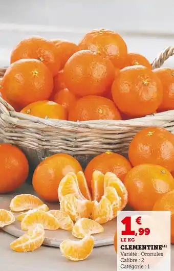 Super U Clementine offre