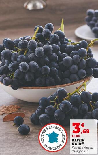 Super U Raisin noir offre