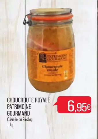 Match Choucroute Royale Patrimoine Gourmand offre