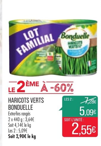 Match Haricots Verts Bonduelle offre