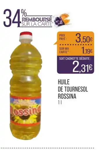 Match Huile De Tournesol Rossina offre