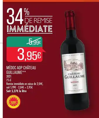 Match Médoc Aop Chateau Guillaume offre