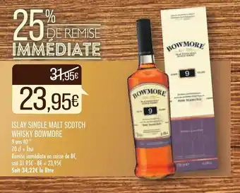 Match Islay Single Malt Scotch Whisky Bowmore offre