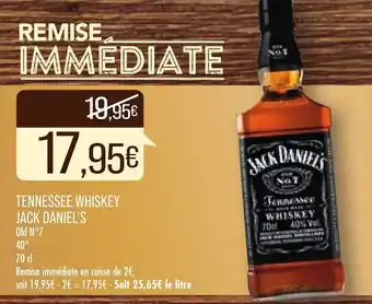 Match Tennessee Whiskey Jack Dnaiel's offre