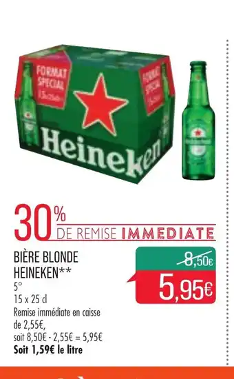 Match Biére Blonde Heineken offre