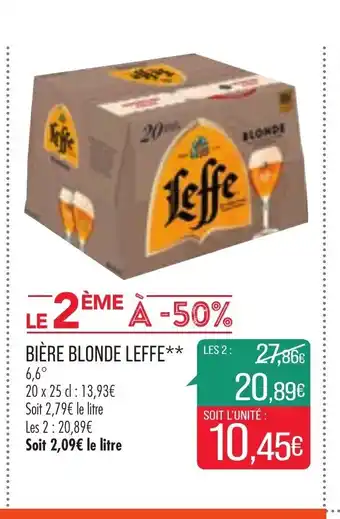 Match Biére Blonde Leffe offre