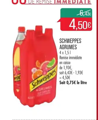 Match Schweppes Agrumes offre