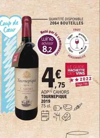 E.Leclerc Aop cahors tournepique 2019 offre