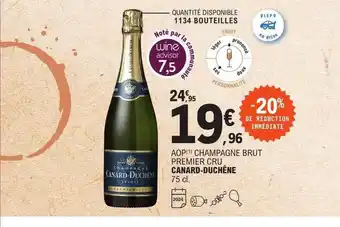 E.Leclerc Aop champagne brut premier cru canard-duchêne offre