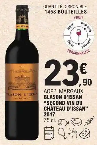 E.Leclerc Aop margaux blason d'issan offre