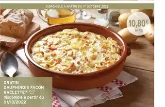 Intermarché Gratin dauphinois façon raclette offre