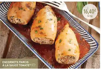 Intermarché Encornets farcis à la sauce tomate offre