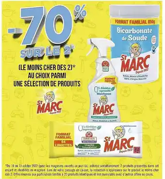 Géant Casino Produits st marc offre
