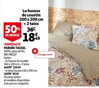 Auchan Parure tassel offre
