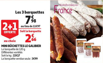 Auchan Mini bûchettes le galibier offre