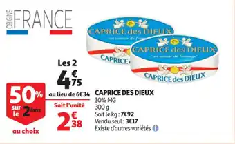 Auchan Caprice des dieux offre