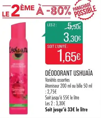 Match Déodorant USHUAIA offre