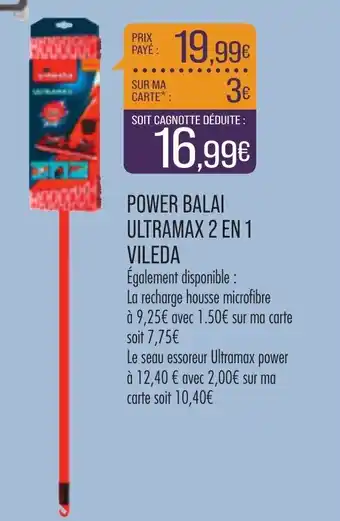 Power balai ultramax 2 en 1 vileda