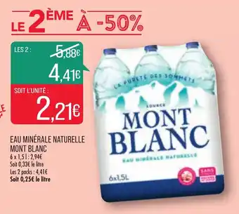 Eau minérale naturelle MONT BLANC