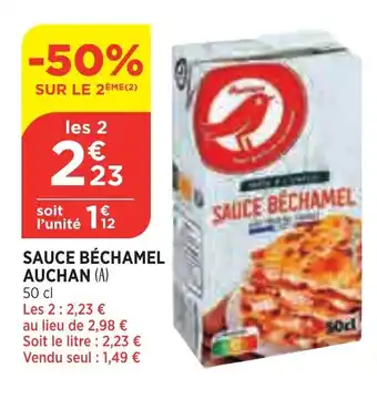Bi1 Sauce béchamel AUCHAN offre