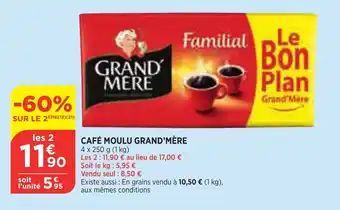 Bi1 Café moulu grand'mère offre