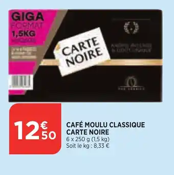Bi1 Café moulu classique CARTE NOIRE offre