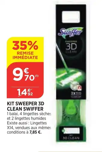 Bi1 Kit sweeper 3D clean SWIFFER offre