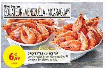 Intermarché Crevettes cuites offre