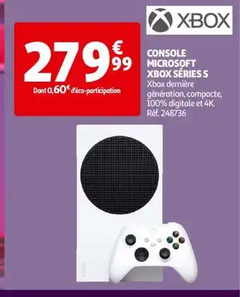 Auchan Console Microsoft Xbox Series offre