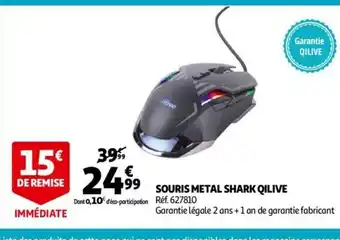 Auchan Souris Metal shark Qilive offre