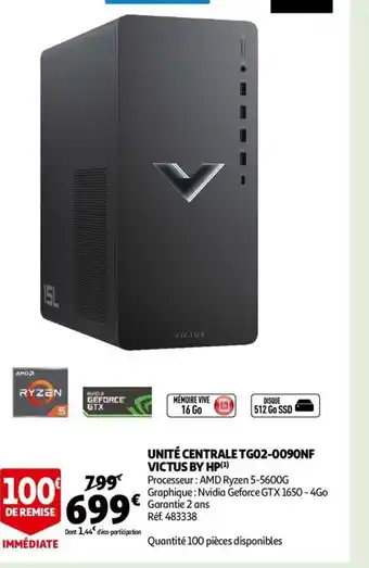 Auchan Unité Centrale TG02-0090NF Victus By HP offre