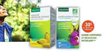 E.Leclerc Parapharmacie Gamme comprimés et gélules bio naturland offre