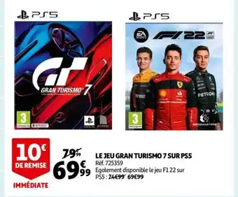 Auchan Le Jeu Gran Turismo 7 Sur PS5 offre