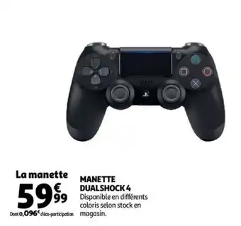 Auchan Manette Dualshock 4 offre