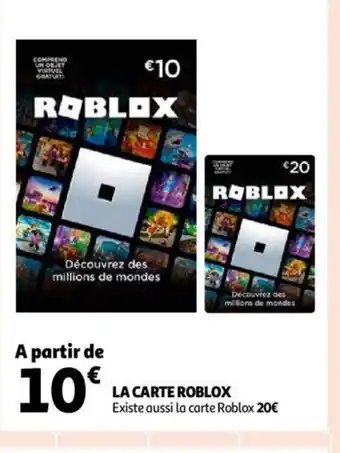 Auchan La Carte Roblox offre