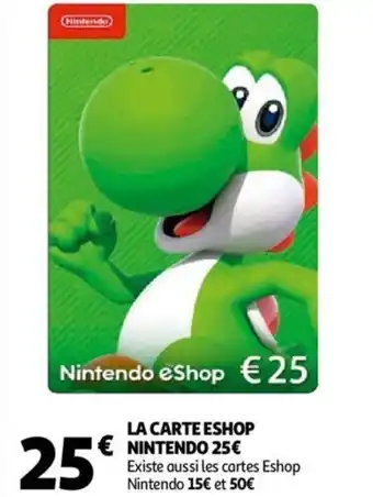 Auchan La Carte Eshop Nintendo offre