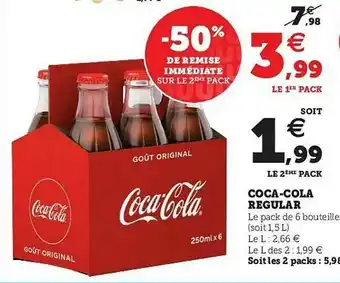 U Express Coca-cola Regular offre