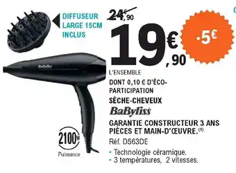 E.Leclerc Sèche-cheveux offre