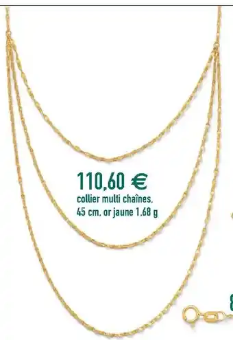 E.Leclerc Collier multi chaînes offre
