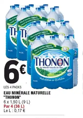 E.Leclerc Eau minérale naturelle "thonon" offre