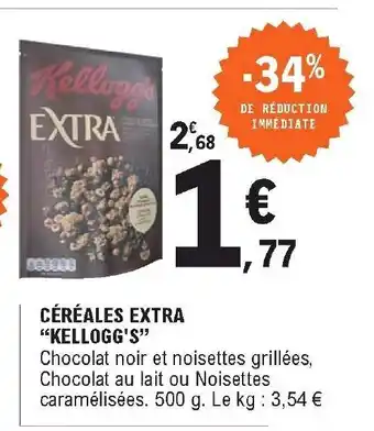 E.Leclerc Céréales extra "kellogg's" offre
