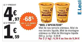 E.Leclerc "Miel l'apiculteur" offre