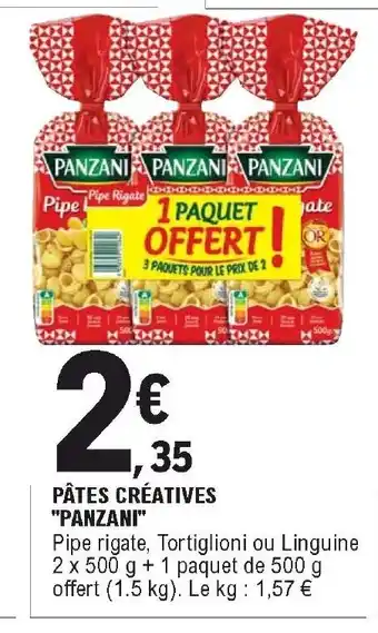 E.Leclerc Pâtes créatives "panzani" offre