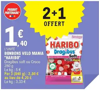 E.Leclerc Bonbons velo mania "haribo" offre