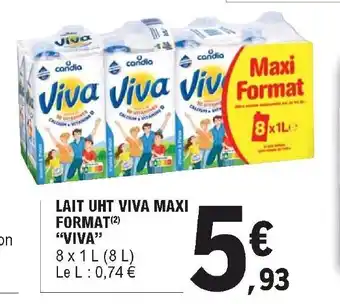 E.Leclerc Lait uht viva maxi format "viva" offre