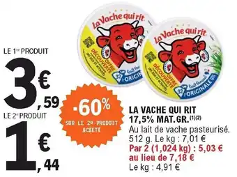 E.Leclerc La vache qui rit offre