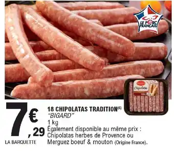 E.Leclerc 18 Chipolatas tradition offre