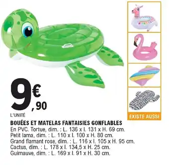 E.Leclerc Bouées et matelas Fantaisies gonflables offre