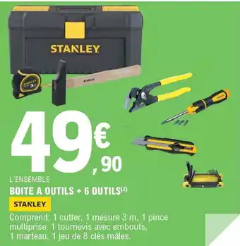 E.Leclerc Boite a outils + 6 outils offre