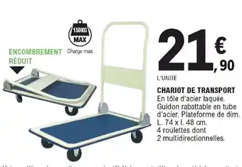 E.Leclerc Chariot de transport offre
